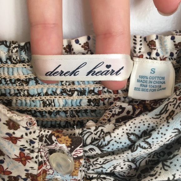 Derek Heart Paisley Sweetheart Tank Top - Picture 7 of 13